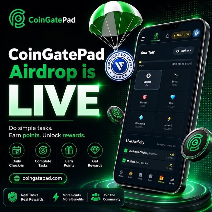 COINGATEPAD Airdrop